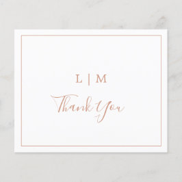 Lámina Rosa simple Monograma rosa Boda de presupuesto Gra