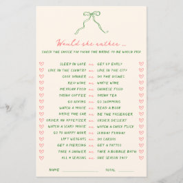 Lámina Rosa Verde Escrito A Mano Prefiere