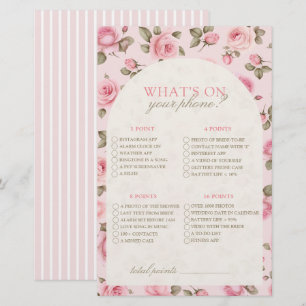 Lámina Rosa Vintage Qué En Tu Teléfono Juego De Ducha De