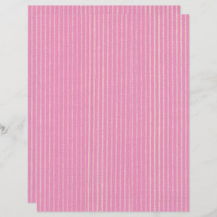 Lámina Rosado en papel de cuaderno de marfil en franjas v