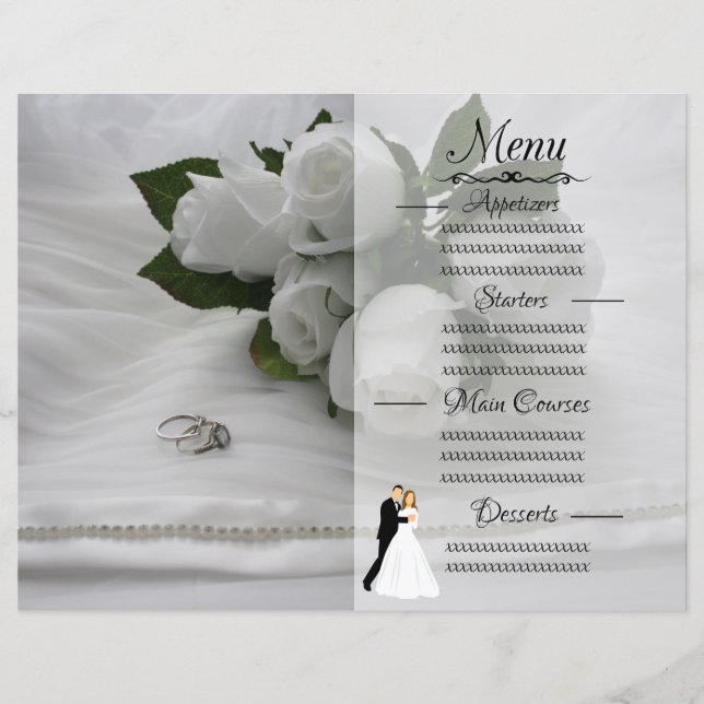 Lámina Rosas blancas (Anverso)