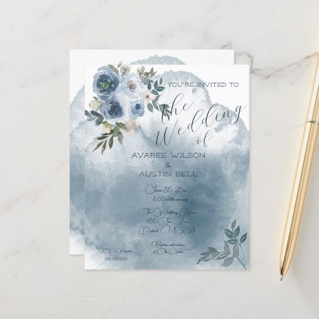 Lámina Rosas de color azul (Anverso/Reverso In Situ)