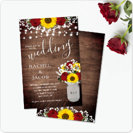 Lámina Rosas de girasoles rusos Jar Lights Boda Presupues