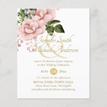 Rosas indulgentes Rubor Pink Gold Boda Bouquet