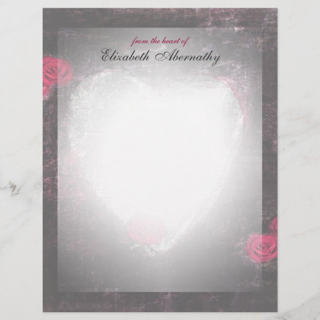 Lámina Rosas oscuros y elegantes (Anverso)