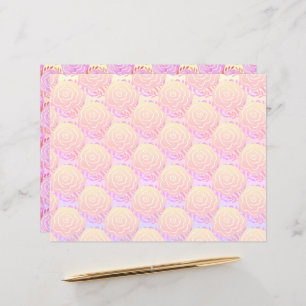 Lámina Rosas Panted Pastel singulares