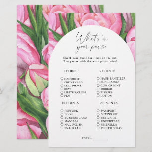 Lámina Rosas Peony - ¿Qué hay en tu bolso?