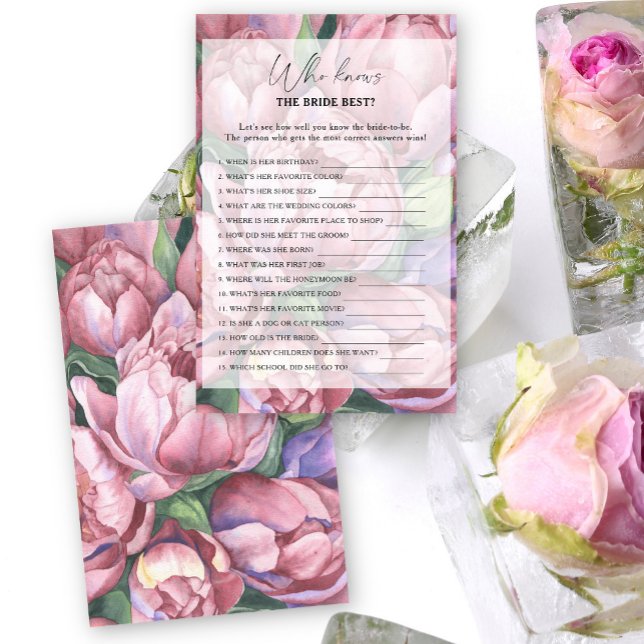 Lámina Rosas Peony - Quién conoce el mejor juego de la no (Subido por el creador)