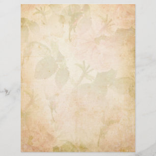 Lámina Rosas rosa vintage