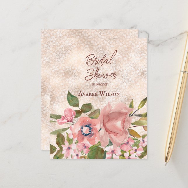 Lámina Rosas rosas rosas rosas duchas de novia (Anverso/Reverso In Situ)