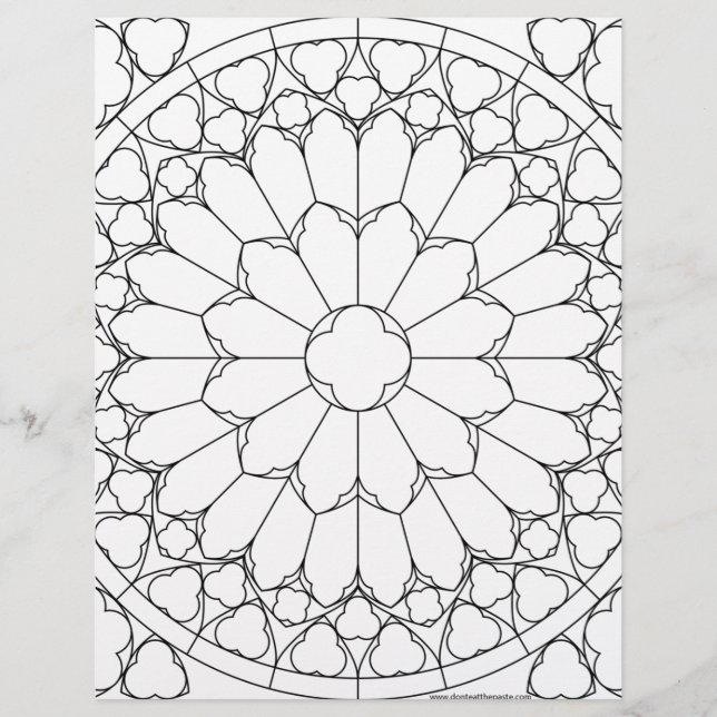 Lámina Rosas StainGlass (Anverso)