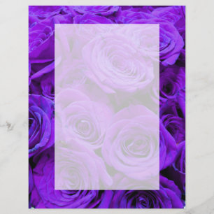 Lámina Rosas violeta romántico violeta, ramo de rosa boni