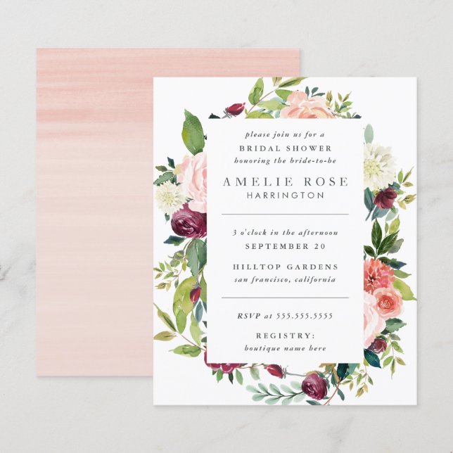 Lámina Rosas y amigos modernos del presupuesto duchón de  (Anverso / Reverso)