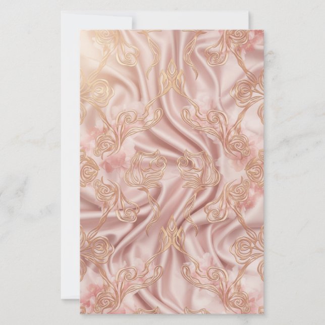 Lámina Rose Aesthetic Double-Sided Floral Stationery Pape (Anverso)