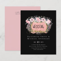 Rosegold BODA Girly Purpurina Floral Rosa Glam