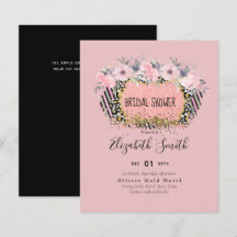 Rosegold BODA Girly Purpurina Floral Rosa Glam