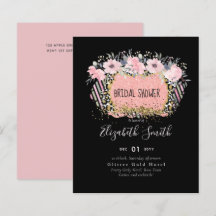 Rosegold BODA Girly Purpurina Floral Rosa Glam