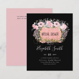 Lámina Rosegold BODA Girly Purpurina Floral Rosa Glam