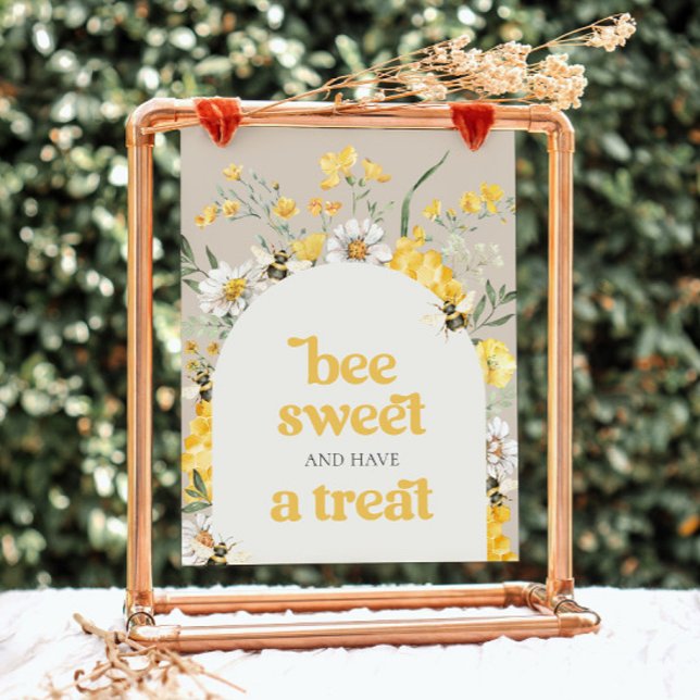 Lámina Rótulo de árbol de abejas con flores silvestres im (Subido por el creador)