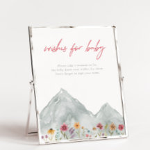 Rótulo De Flores Silvestres De Montaña