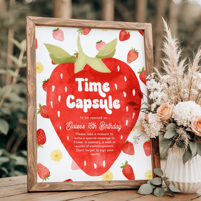 Lámina Rótulo de la cápsula del primer cumpleaños de Berr (Subido por el creador)