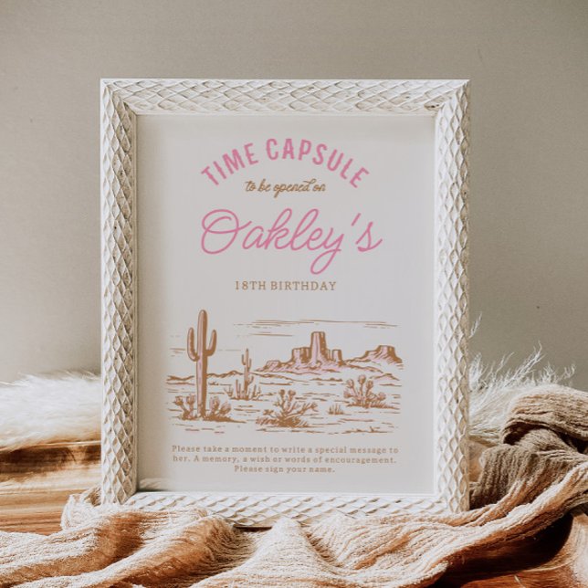 Lámina Rótulo de la cápsula del tiempo de la vaca | Chica (Subido por el creador)