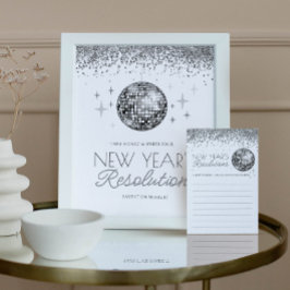 Lámina Rótulo de Resoluciones de Año Nuevo de Last Disco
