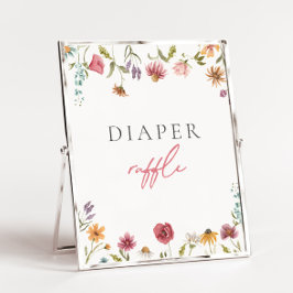 Lámina Rótulo de Wildflower Diaper Raffle