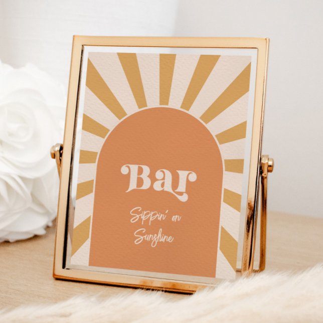 Lámina Rótulo del bar Sun rosado (Subido por el creador)