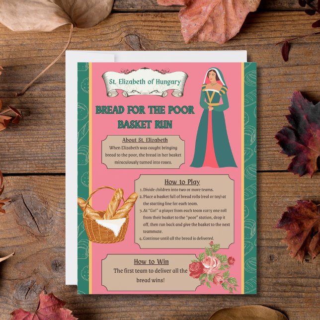 Lámina Rótulo del juego de la cesta de pan de St. Elizabe (Subido por el creador)