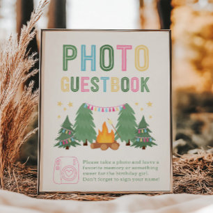 Lámina Rótulo del libro de invitados de fotografía de cam