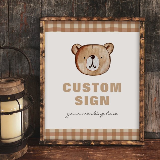 Lámina Rótulo del Personalizado del oso de plástico (Subido por el creador)