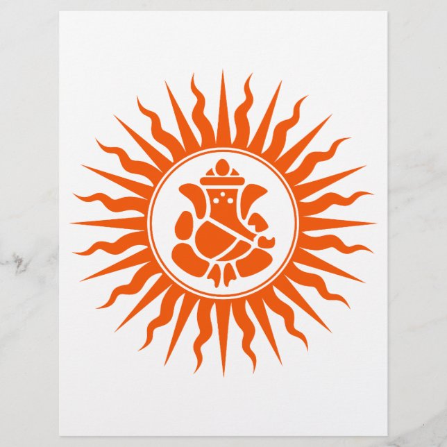 Lámina Rótulo Lord Ganesha (Anverso)