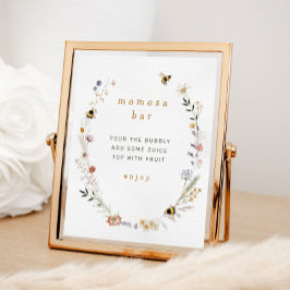 Lámina Rótulo Mama to Bee Wildflower Momosa Bar