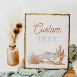 Lámina Rótulo occidental de 8 x 10 Personalizados