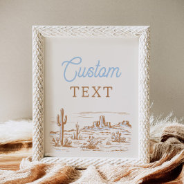 Lámina Rótulo occidental de 8 x 10 Personalizados