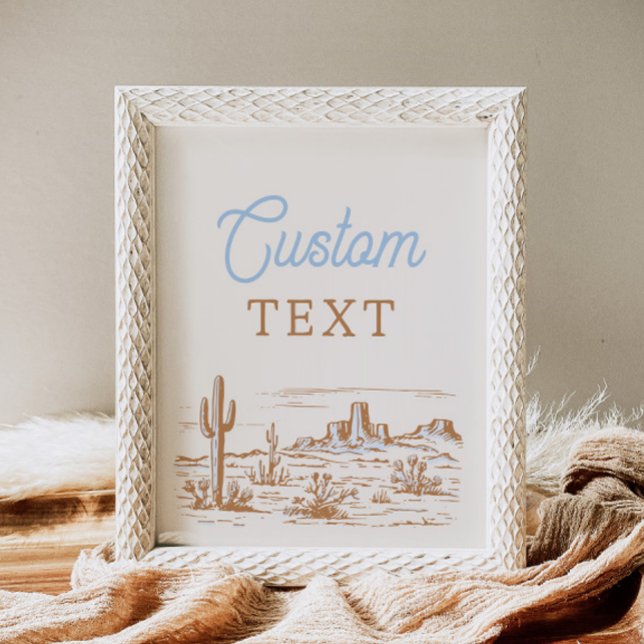 Lámina Rótulo occidental de 8 x 10 Personalizados (Subido por el creador)