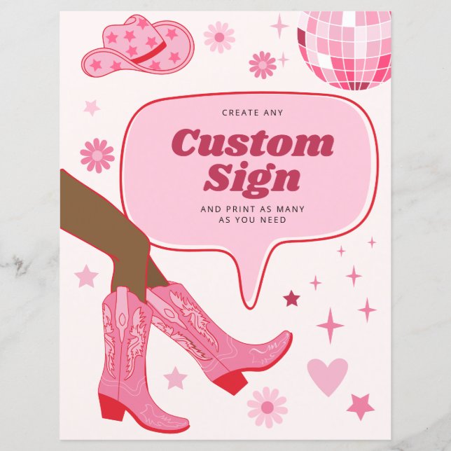 Lámina Rótulo Personalizado de la fiesta de cumpleaños de (Anverso)