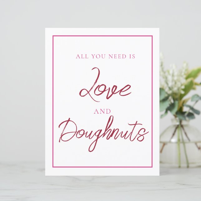 Lámina Rótulo rosa y rojo de anillos (Anverso de pie)