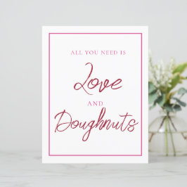 Lámina Rótulo rosa y rojo de anillos