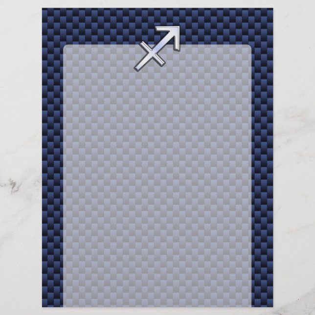 Lámina Rótulo Sagittarius Zodiac al estilo de fibra de ca (Anverso)