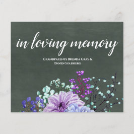 Lámina Rótulos de boda personalizados Chalkboard Morple M