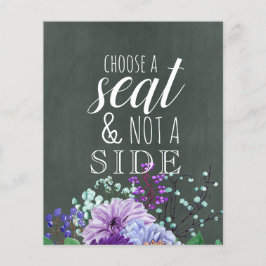 Lámina Rótulos de boda personalizados Chalkboard Morple M