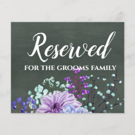 Lámina Rótulos de boda personalizados Chalkboard Morple M