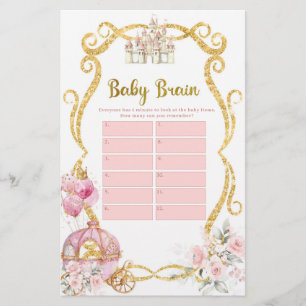 Lámina Royal Princess Pink Carriage Baby Brays