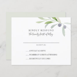 Lámina RSVP de Boda RSVP