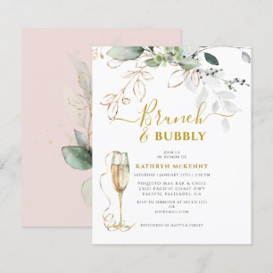 Lámina Rubor de novias rosadas Eucalyptus Gold