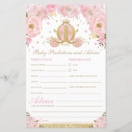 Lámina Rubor Floral Princess Baby Predictions and Advance