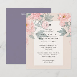 Lámina Rubor Peach PEONIES Lilac Wedding PRESUPUESTO