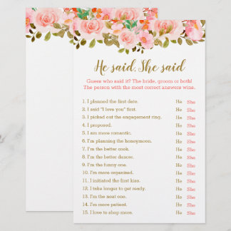 Lámina Rubor Pink Bridal Shower Dijo Que Dijo Juego